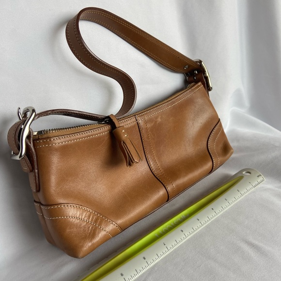 Camel brown leather Coach bag - Picture 1 of 11